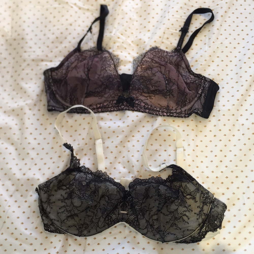 Victoria’s Secret lace unlined bras